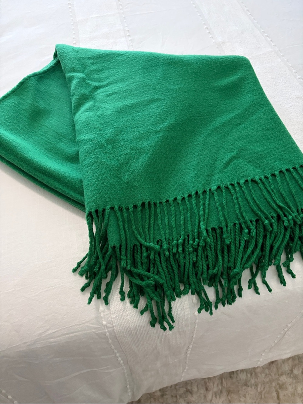 Pottery Barn Green throw blanket - Picture 9 of 13